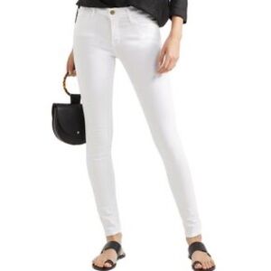 NWT Frame Le Skinny De Jeanne Crop Jeans- White- Size 33